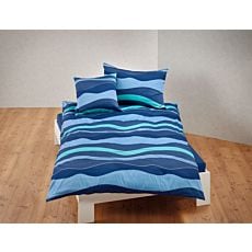 Linge de lit avec motif en forme de vagues