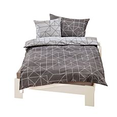 Linge de lit en flanelle avec motif géométrique