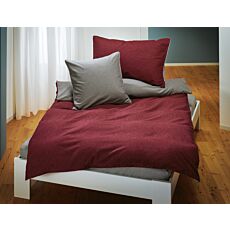 Linge de lit en flanelle au look chiné