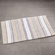 Tapis de bain rayé joliment coloré