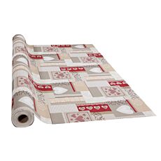 Nappe en acrylique avec motif de cœurs et d'ornements