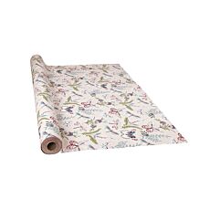 Nappe acrylique avec motif de feuilles et papillons colorés