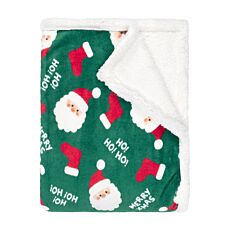 Kuscheldecke mit Weihnachtsmann-Motiv
