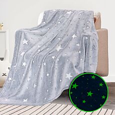 Couverture polaire Stars à effet luminescent dans l'obscurité