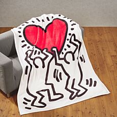 Fleecedecke Keith Haring Love