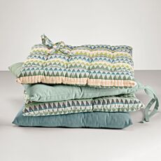 Coussin d'assise orné de petits triangles