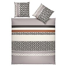 Bettwäsche mit Musterstreifen