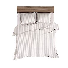 Bettwäsche mit feinen Streifen in Twill-Qualität