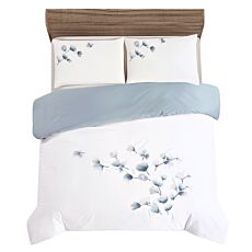 Bettwäsche mit zarter Blumenstickerei