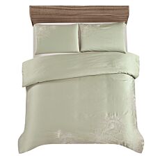 Bettwäsche mit floraler Stickerei