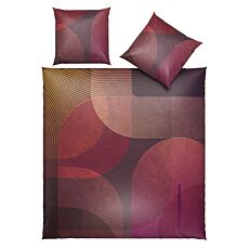 Linge de lit à motifs graphiques circulaires