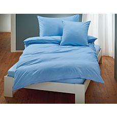 Linge de lit uni en satin avec liseré – Fourre de duvet – 160x240 cm