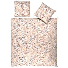 Linge de lit orné d'un motif de feuilles intemporel