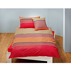 Linge de lit à rayures et à pois fins