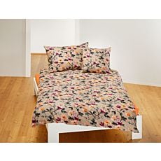 Linge de lit avec motif floral sur toute la surface