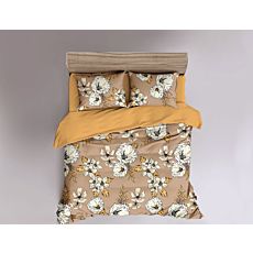 Bettwäsche mit künstlerischem Blumendruck