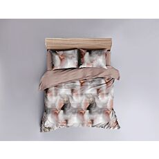 Linge de lit orné d'un motif artistique