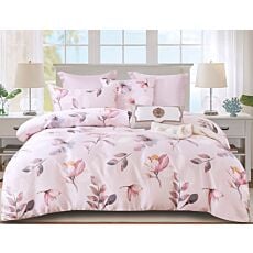 Linge de lit agrémenté d'un motif floral romantique