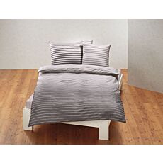 Bettwäsche Satin mit eleganten Streifen