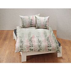 Linge de lit agrémenté d'une belle guirlande de feuilles