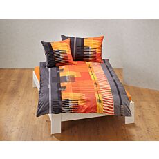 Linge de lit à rayures artistiques