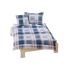 Linge de lit avec motif à carreaux