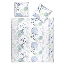 Bettwäsche mit botanischem Kreismotiv