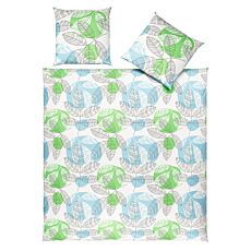 Linge de lit à motif de feuilles moderne