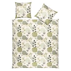 Bettwäsche aus Flanell mit Blättermuster