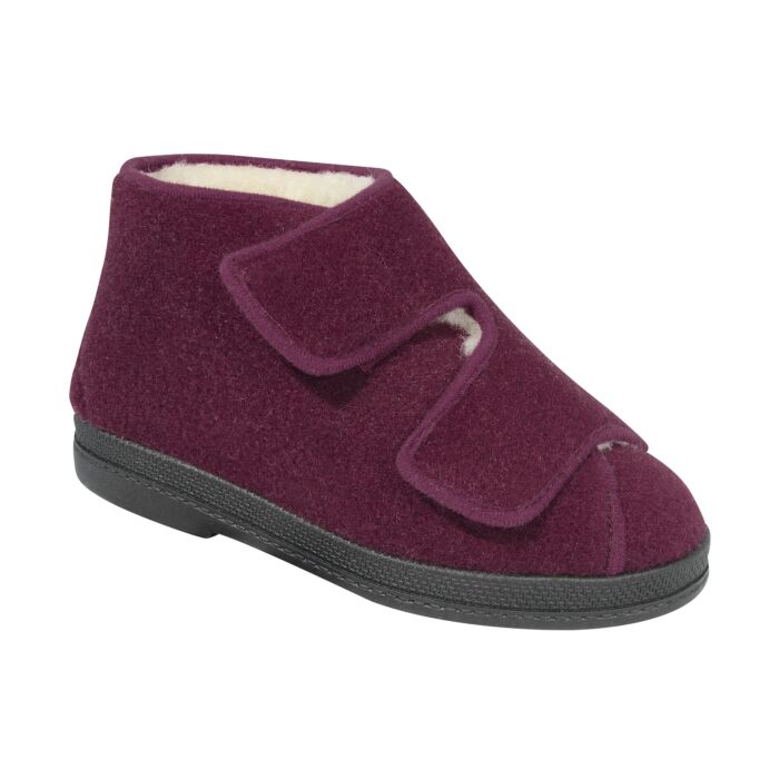 Damen- und Herren-Finken bordeaux