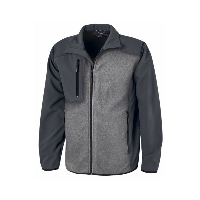 Image of Wikland Softshell-Jacke Wollfleece, hellgrau-anthrazit, M bei Lehner Versand Schweiz