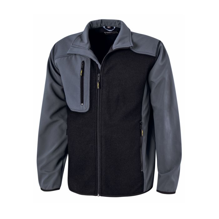 Image of Wikland Softshell-Jacke Wollfleece, schwarz-grau bei Lehner Versand Schweiz