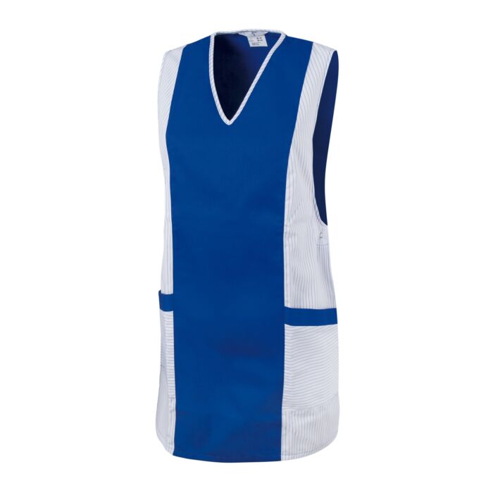 Hemdbluse Kasack blau-weiss