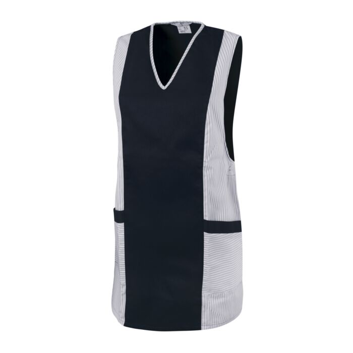 Hemdbluse Kasack schwarz-weiss