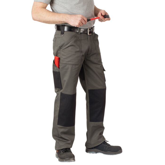 Orix Arbeitshose schwarz-grau-olive