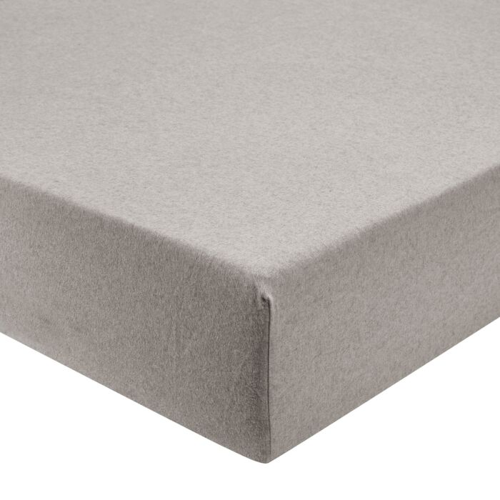 Drap-housse en flanelle fine avec effet chiné