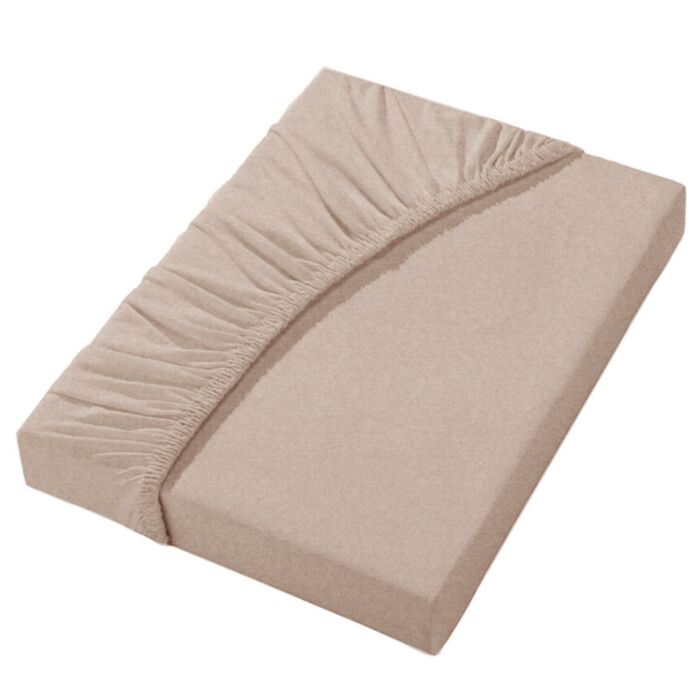 Drap-housse en flanelle fine avec effet chiné
