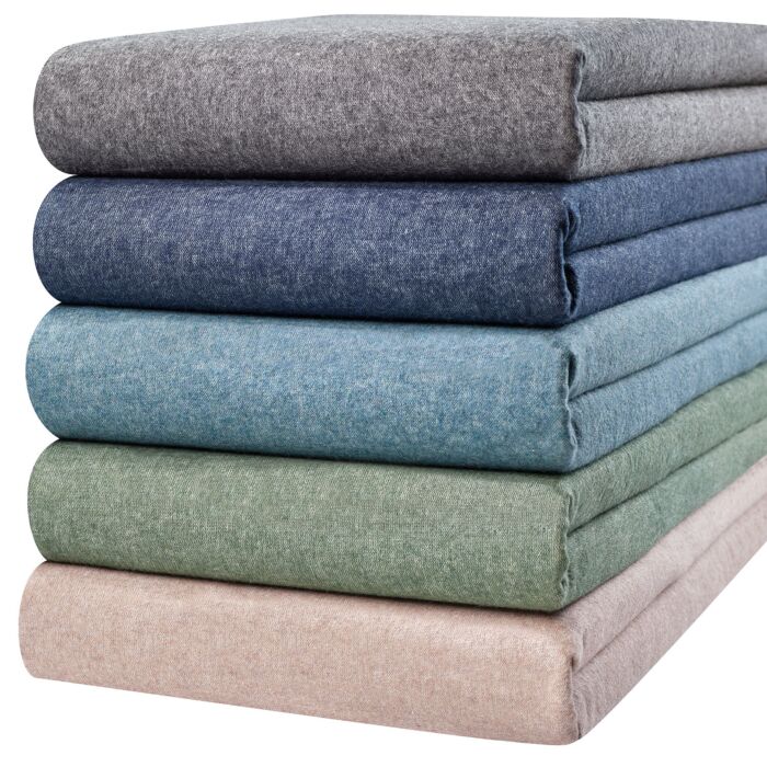 Drap de dessus en flanelle fine avec effet chiné