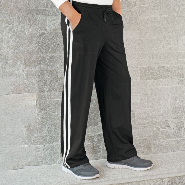 Freizeithose mit seitlichem Streifen