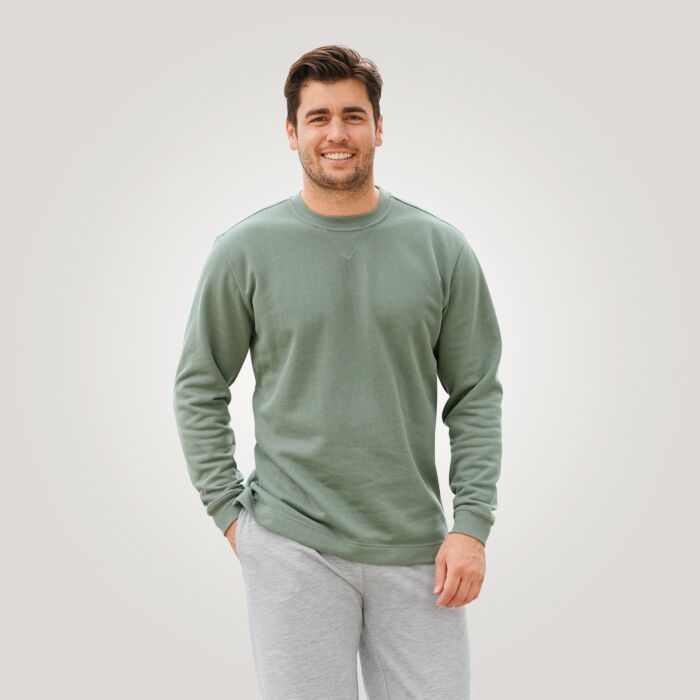 Sweat Shirt mit geradem Saumabschluss