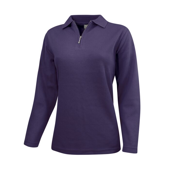 Sweat-shirt à fines côtes