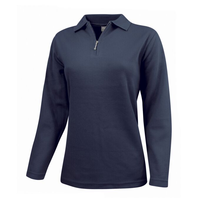 Sweat-Shirt mit feiner Ripp-Optik