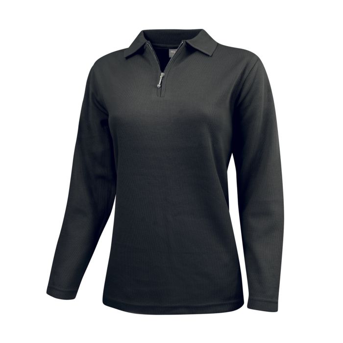 Image of Miss Beverly Sweat-Shirt mit feiner Ripp-Optik, schwarz, XL bei Lehner Versand Schweiz