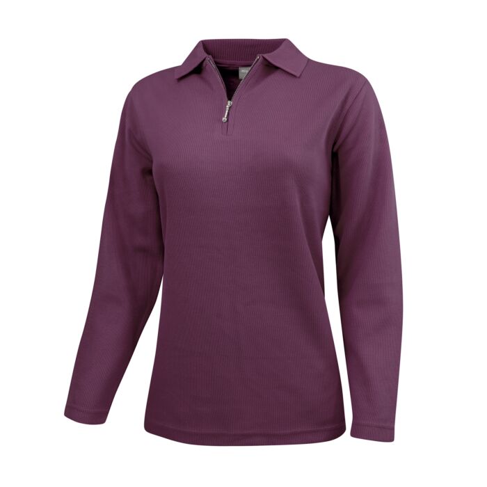 Sweat-Shirt mit feiner Ripp-Optik