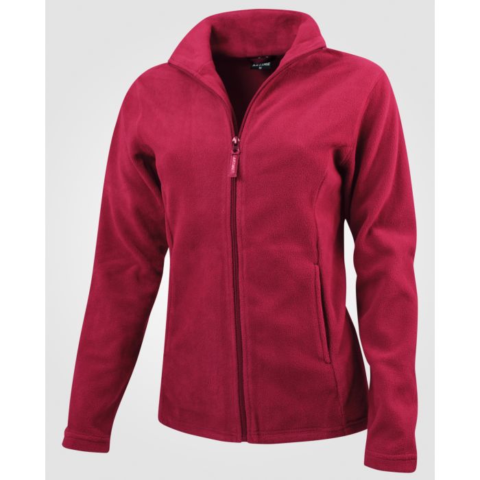 Image of Artime Damen-Fleecejacke uni mit Stehkragen, rot, XXL bei Lehner Versand Schweiz