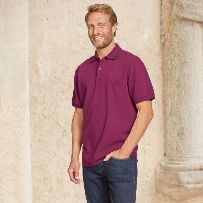 Polo-Piqué-Shirt mit Brusttasche