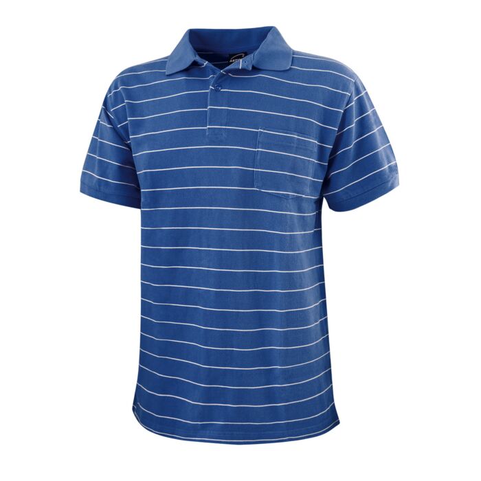 Polo piqué hommes avec poche de poitrine