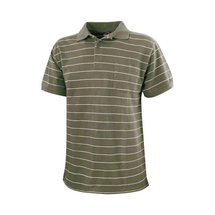 Polo piqué hommes avec poche de poitrine