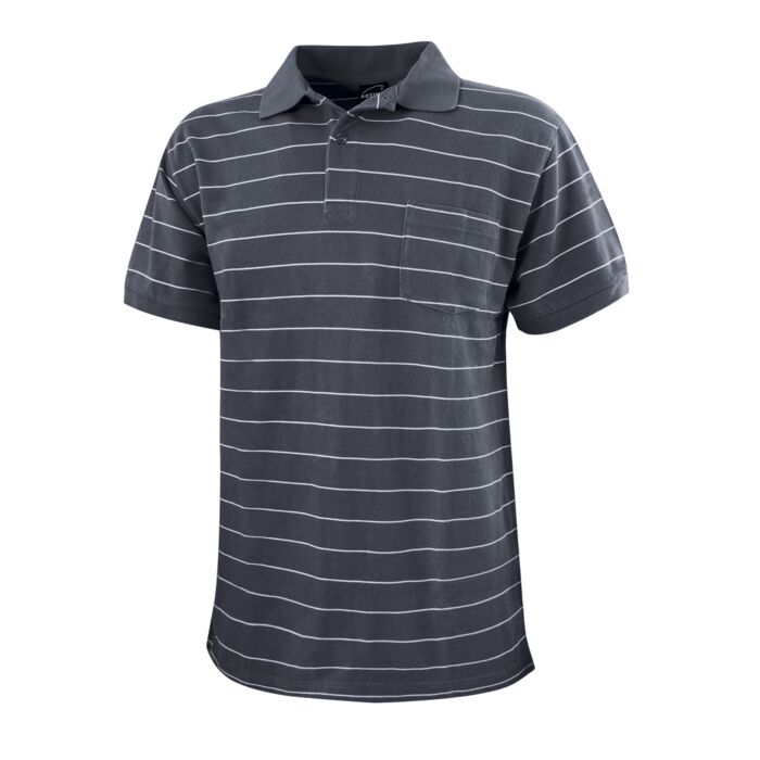 Polo piqué hommes avec poche de poitrine