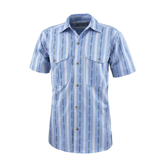 Image of Edelweiss-Hemd kurzarm für Herren, hellblau bei Lehner Versand Schweiz